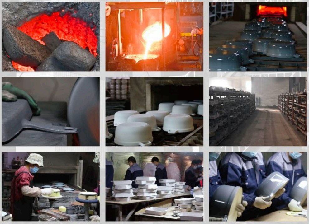 AIRUIPAI cast iron cookware wholesale manufacturer product and factory image