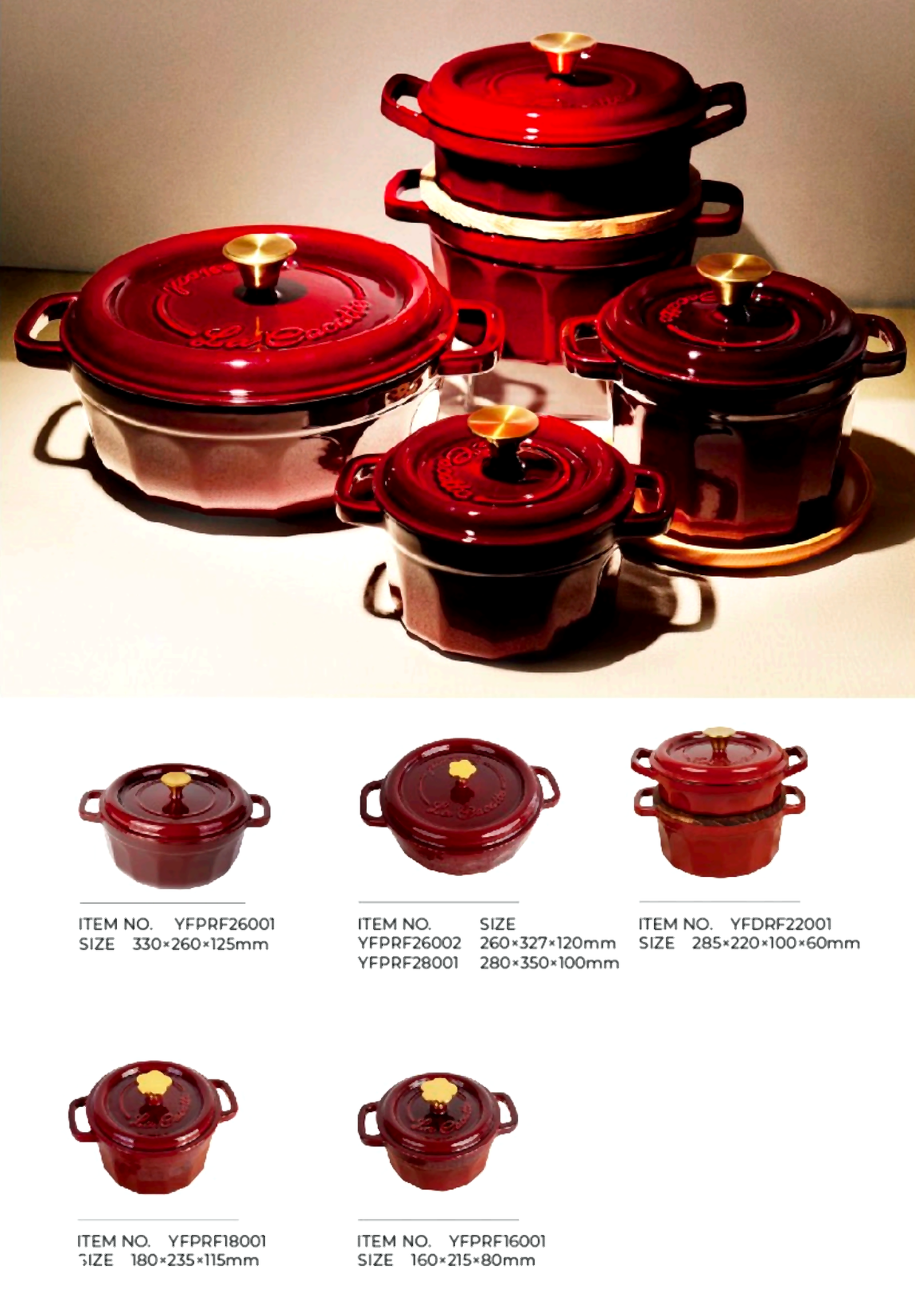 Enameled cast iron cookware Dutch oven — wholesale OEM manufacturer AIRUIPAI