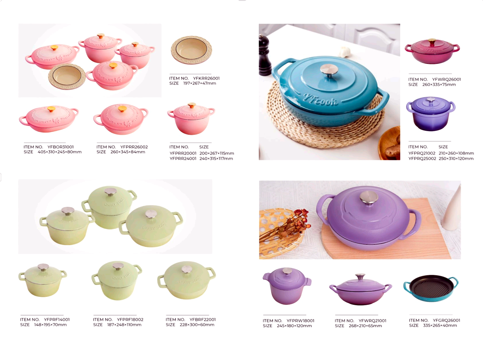 Enameled cast iron cookware Dutch oven — wholesale OEM manufacturer AIRUIPAI