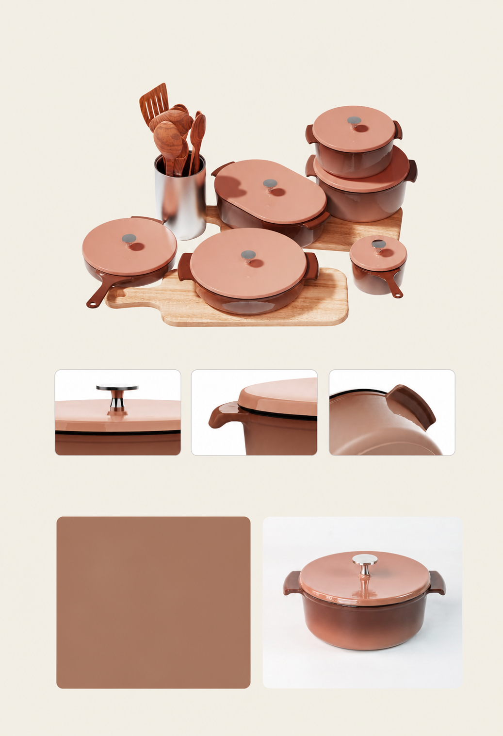 Enameled cast iron cookware Dutch oven — wholesale OEM manufacturer AIRUIPAI