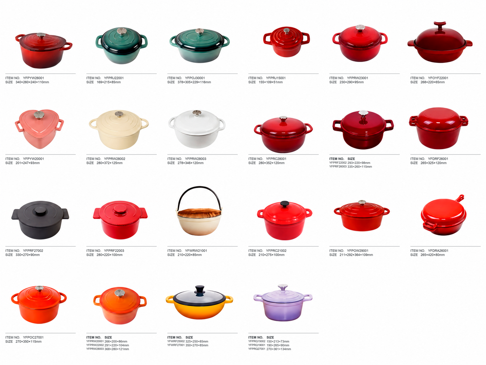 Enameled cast iron cookware Dutch oven — wholesale OEM manufacturer AIRUIPAI